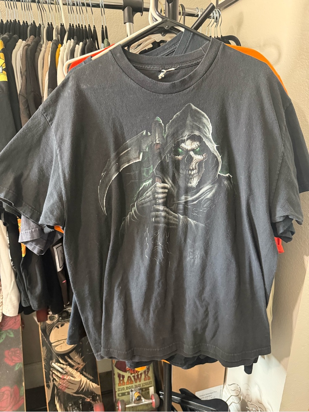 Y2K Vtg Grim Reaper Fader Men’s Xl T-Shirt Measures 23 x 29